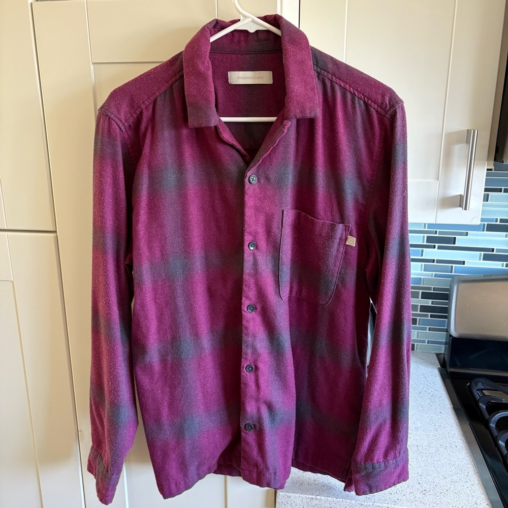 Standard Cloth soft flannel button down shirt
